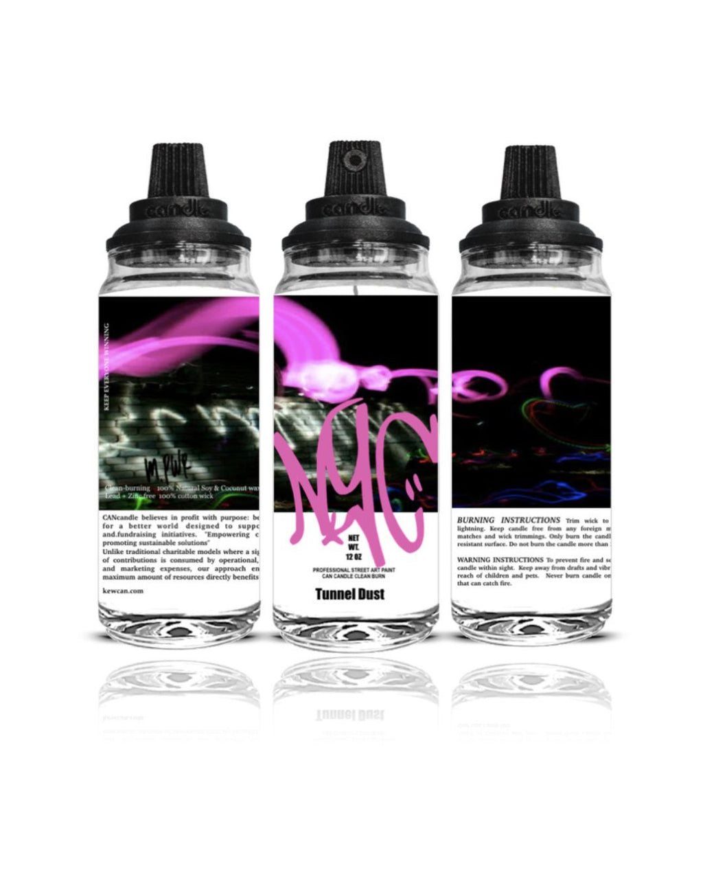 NYC Graffiti TUNNEL CANcandle 12oz