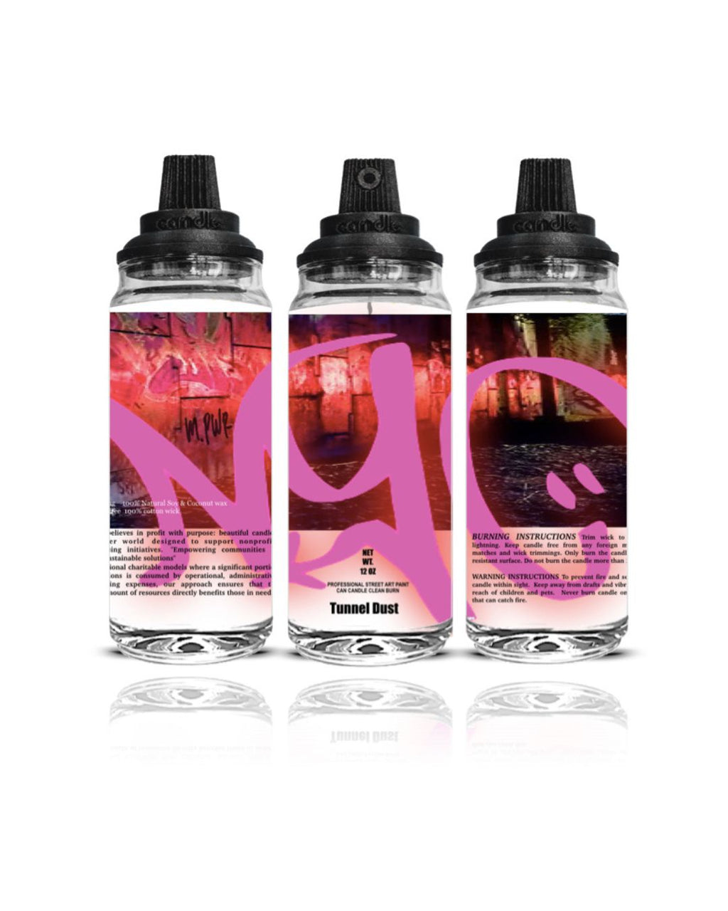 NYC Graffiti Fuchsia CANcandle 12oz