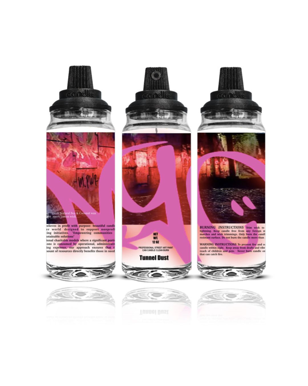NYC Graffiti Fuchsia CANcandle 12oz