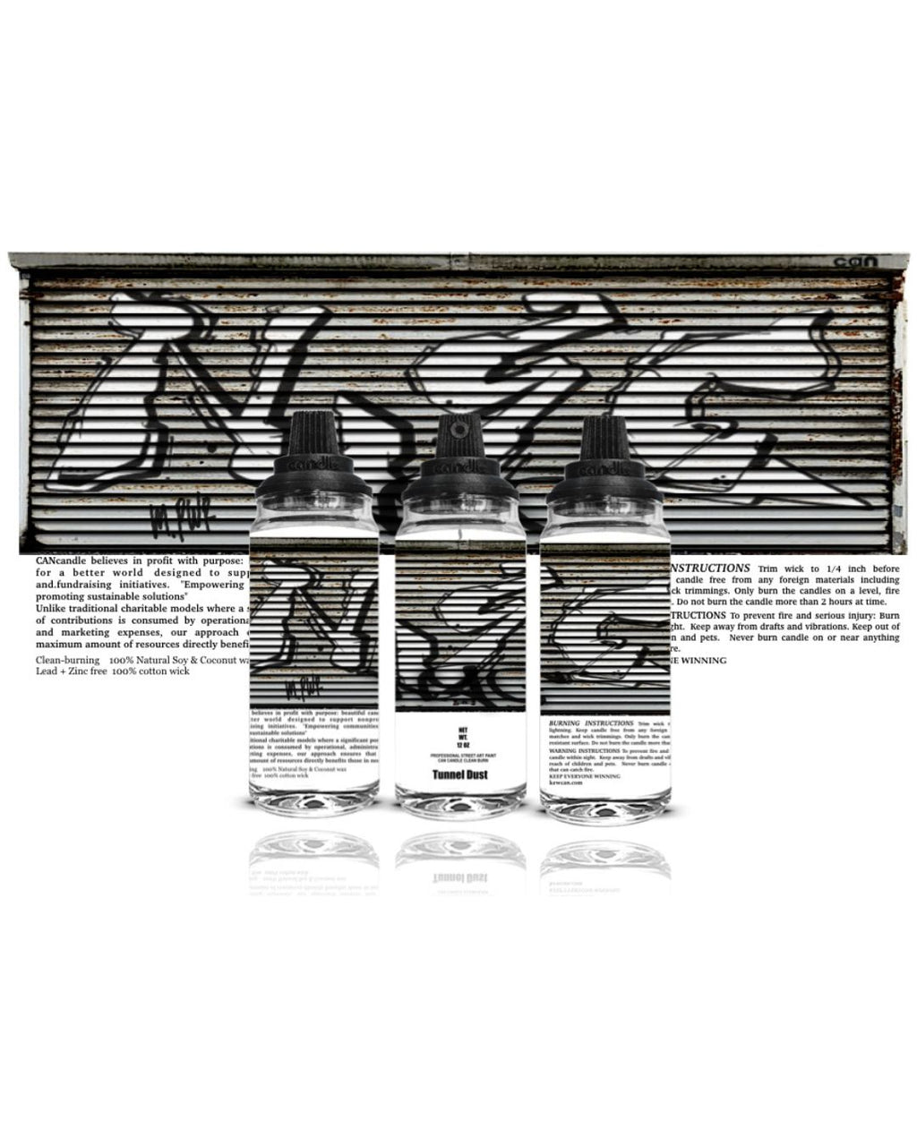 NYC Graffiti GATE CANcandle 12oz